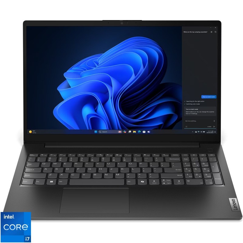 Laptop Lenovo V15 G5 IRL cu procesor Intel® Core i7-13620H pana la 4.90 GHz, 15.6" FHD, 24GB DDR5, 512 GB SSD, Intel® UHD Graphics, No OS