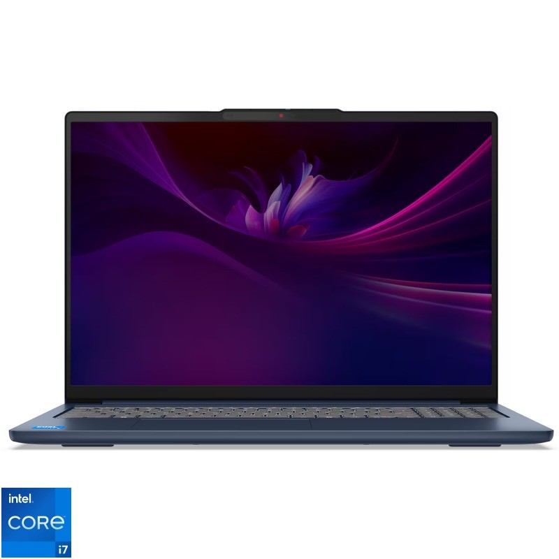 Laptop Lenovo IdeaPad Slim cu procesor Intel® Core™ i7-13620H pana la 4.9GHz, 16" WUXGA, IPS, 24GB DDR4, 900GB SSD, Intel® UHD Graphics, No OS, abyss blue