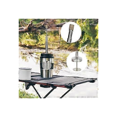 Presa de cafea si ceai portabila, inox, 7 inch, 102g