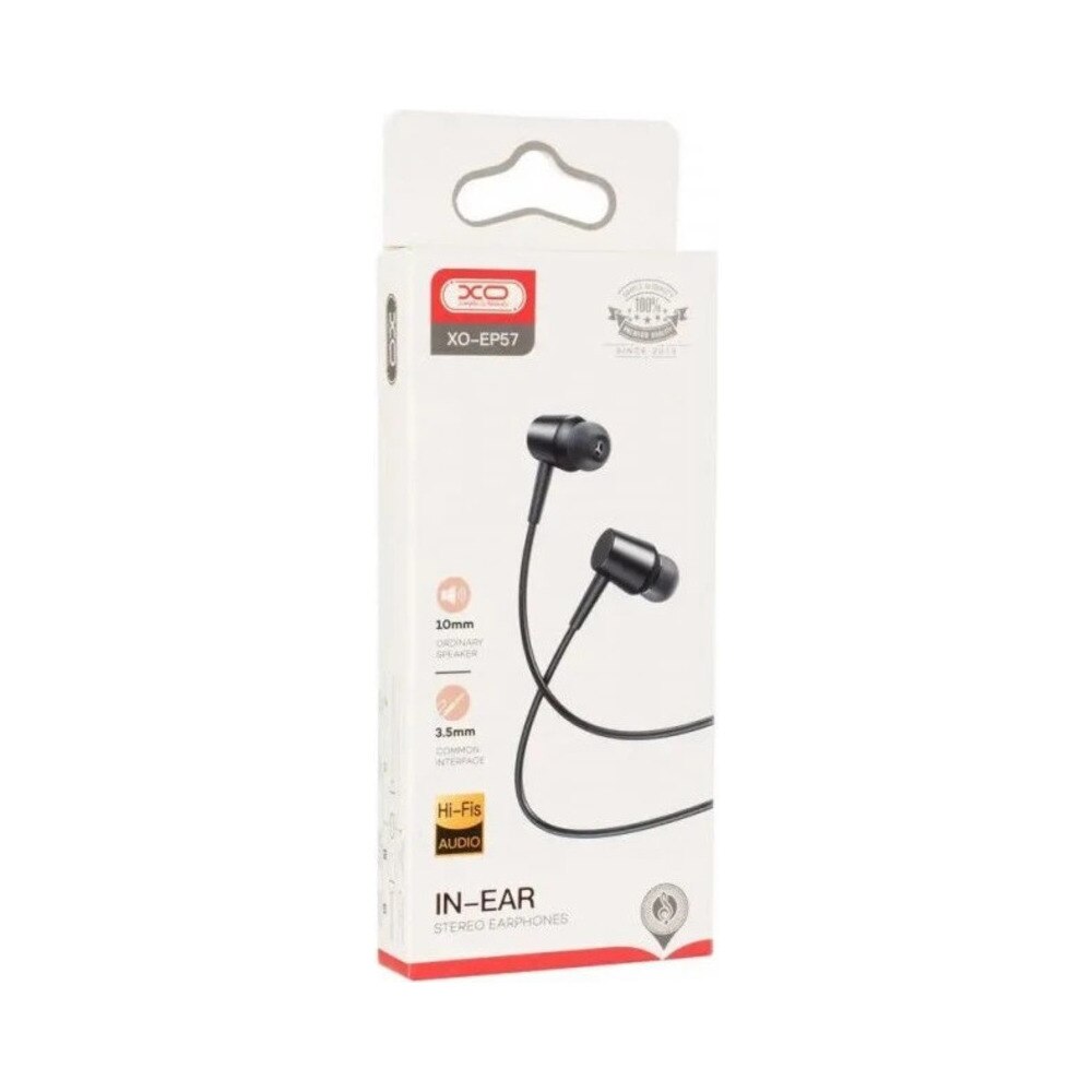 Casti cu Fir In Ear, G-Tech XO-EP57, Conector 3.5 mm Jack, Stereo de Inalta Calitate, Compatibil cu Android si Ios, Negru