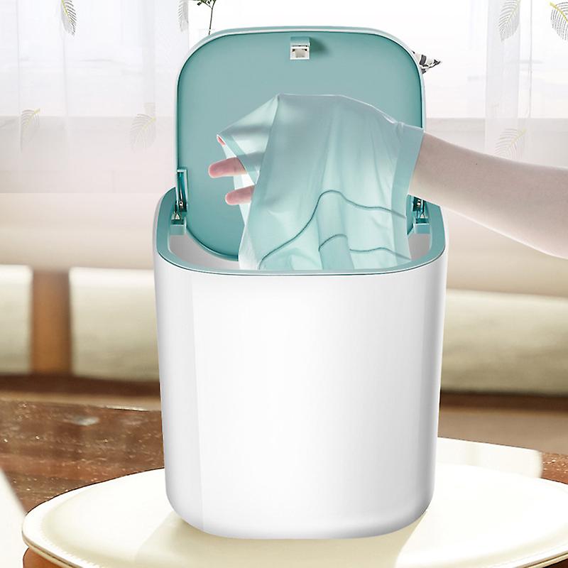 Masina de spalat mini portabila turbo, 3.8L, USB, alb roz albastru, 17x17x17cm