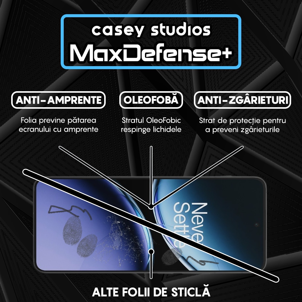 Folie Sticla CASEY STUDIOS™ compatibila cu OnePlus Nord 4, Sticla Securizata, Duritate Militara, Ultra HD, Protectie Profesionala Ecran 3D, Full Glue, Margini Negre