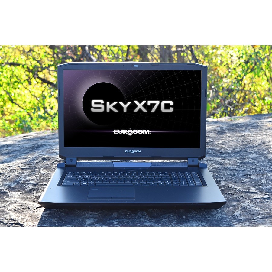Laptop Eurocom, Sky X7C, cu procesor Intel Core i9 9900K pana la 5,00 GHz, 17.3", UHD, 64 GB, NVIDIA RTX 2080, 8GB, Free DOS, Negru
