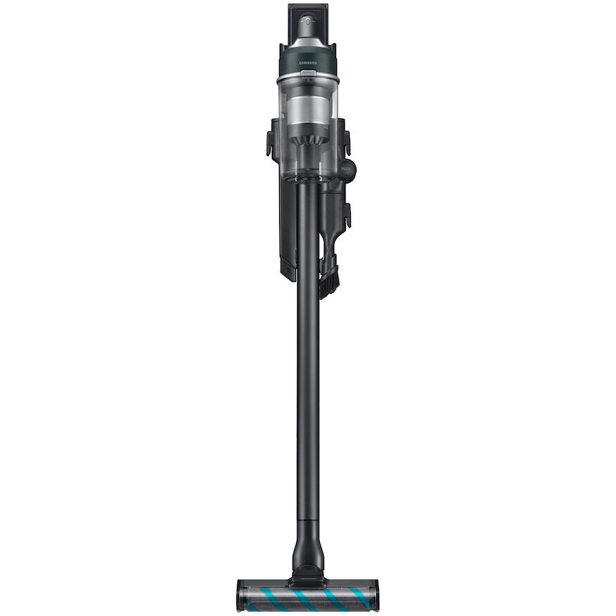 Aspirator Vertical JET 85S, Samsung VS70H25WPT/GE, Putere aspirare 250W, 25.2V, 0.8l, filtrare HEPA, autonomie 60 de minute, black chrometal