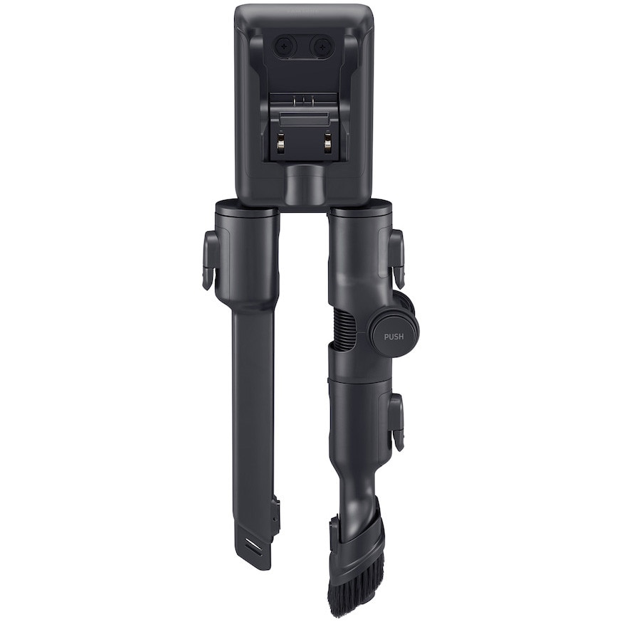 Aspirator Vertical JET 85S, Samsung VS70H25WPT/GE, Putere aspirare 250W, 25.2V, 0.8l, filtrare HEPA, autonomie 60 de minute, black chrometal