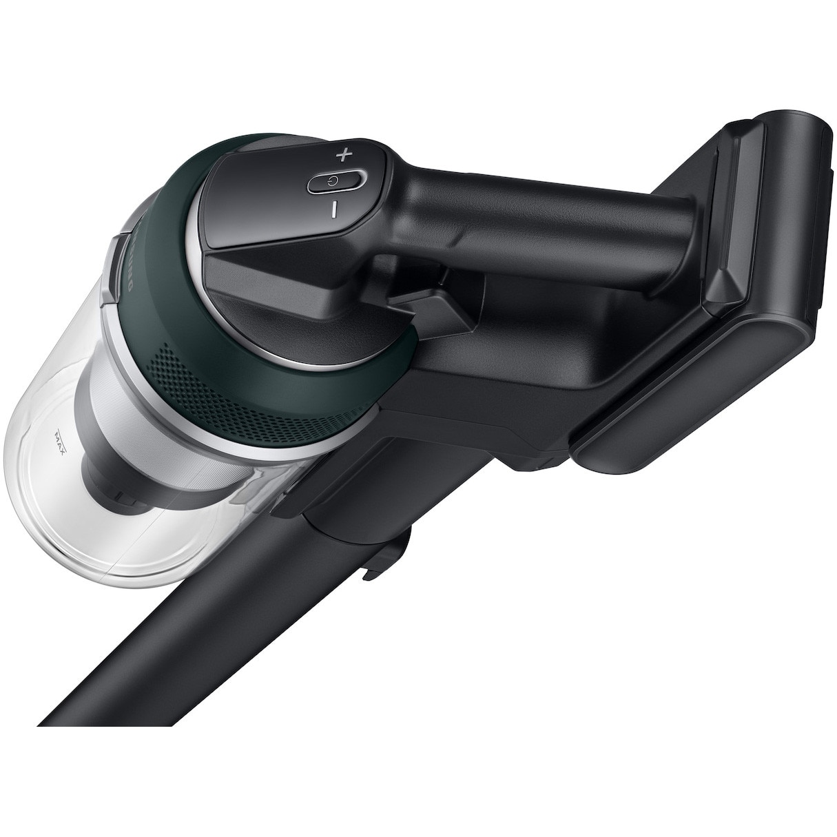 Aspirator Vertical JET 85S, Samsung VS70H25WPT/GE, Putere aspirare 250W, 25.2V, 0.8l, filtrare HEPA, autonomie 60 de minute, black chrometal