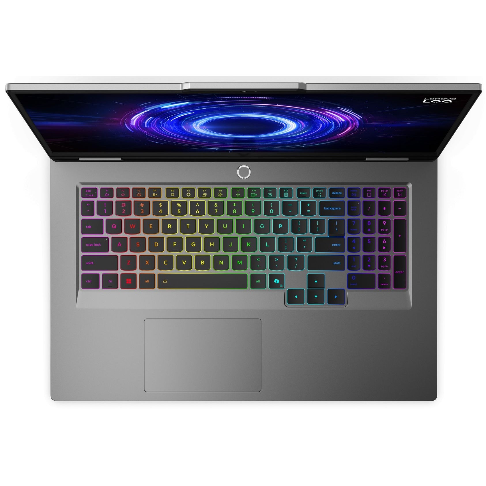 Laptop Lenovo LOQ 17IRX10, 83JH008XBM, 17.3", Intel Core i7-13700HX (16-core), NVIDIA GeForce RTX 5060 (8GB GDDR7), 32GB 4800MHz (2x16GB) DDR5, Gri
