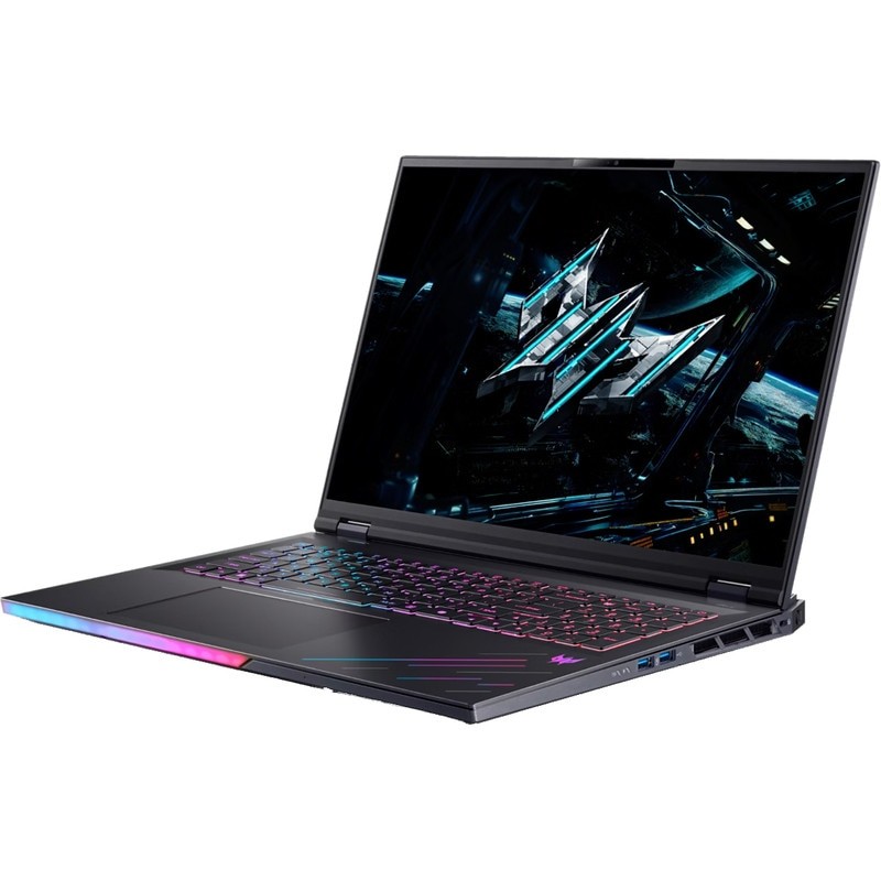 Laptop Acer Gaming 18'' Predator Helios 18 AI PH18-73, WQUXGA Mini LED 120Hz, Procesor Intel® Core™ Ultra 9 275HX (36M Cache, up to 5.40 GHz), 64GB DDR5, 1TB SSD, GeForce RTX 5090 24GB, No OS, Abyssal Black