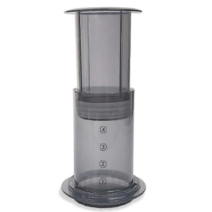 Cafetiera French Press portabila manuala, inox si PCTG, compacta, 350ml