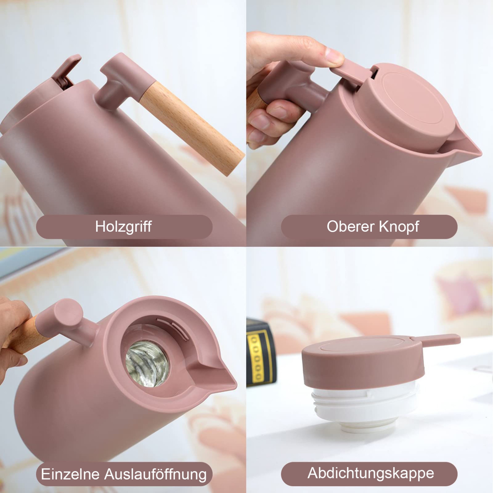 Cafetiera, 1L, alb, izolatie vidata