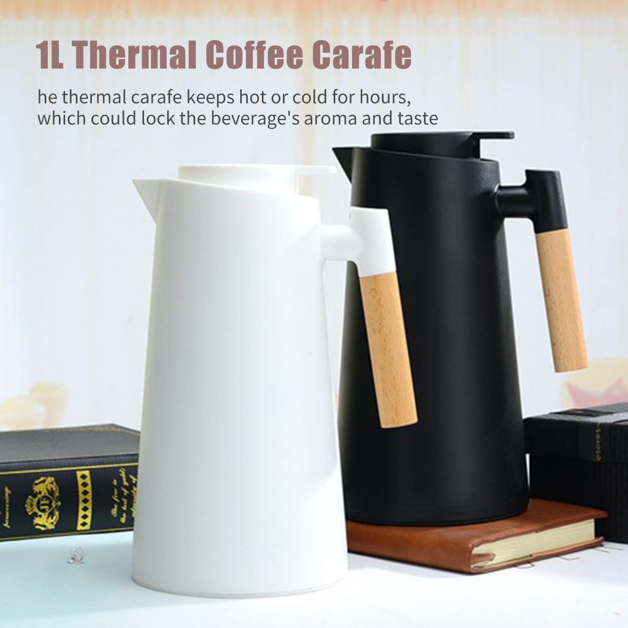 Cafetiera, 1L, alb, izolatie vidata