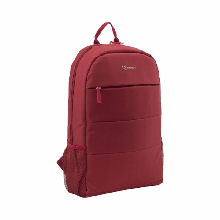 Rucsac laptop SBOX NSS-19044D, 2 compartimente, Bordeaux, 48x33x12cm