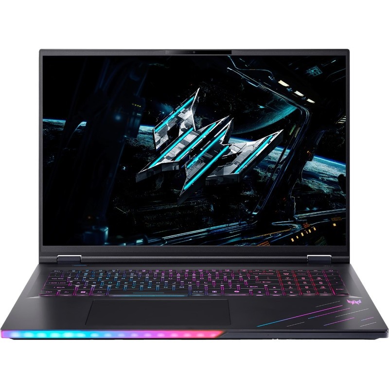 Laptop Acer Gaming 18'' Predator Helios 18 AI PH18-73, WQXGA Mini LED 250Hz, Procesor Intel® Core™ Ultra 9 275HX (36M Cache, up to 5.40 GHz), 64GB DDR5, 2TB SSD, GeForce RTX 5080 16GB, Win 11 Home, Abyssal Black