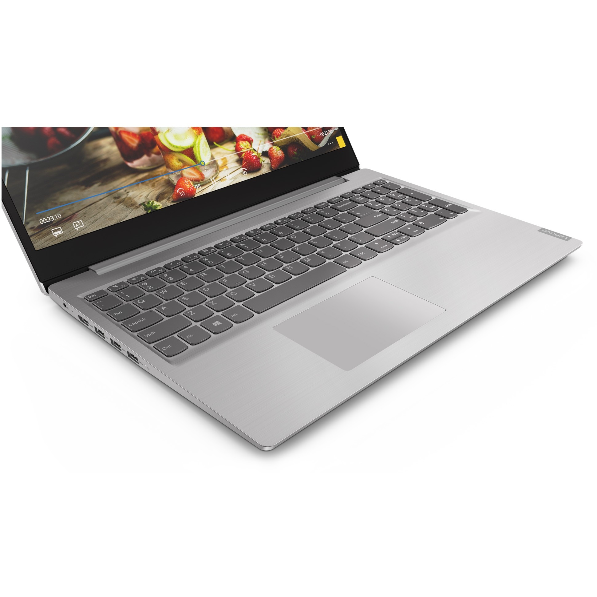 Laptop Lenovo Ideapad S145-15IIL cu procesor Intel® Core™ i5-1035G4 pana la 3.70 GHz Ice Lake, 15.6", Full HD, 8GB, 256GB SSD, Intel® Iris® Plus Graphics, Free DOS, Platinum Grey
