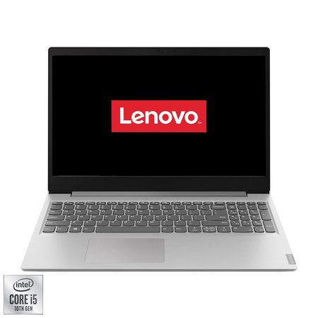 Laptop Lenovo Ideapad S145-15IIL cu procesor Intel® Core™ i5-1035G4 pana la 3.70 GHz Ice Lake, 15.6", Full HD, 8GB, 256GB SSD, Intel® Iris® Plus Graphics, Free DOS, Platinum Grey
