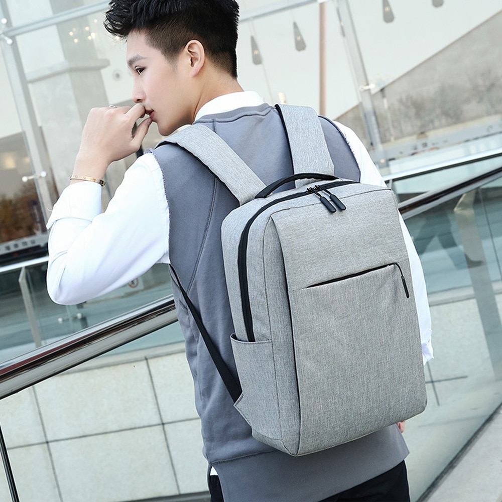 Rucsac Laptop Cozevdnt, 25L, cu port de incarcare USB, gri