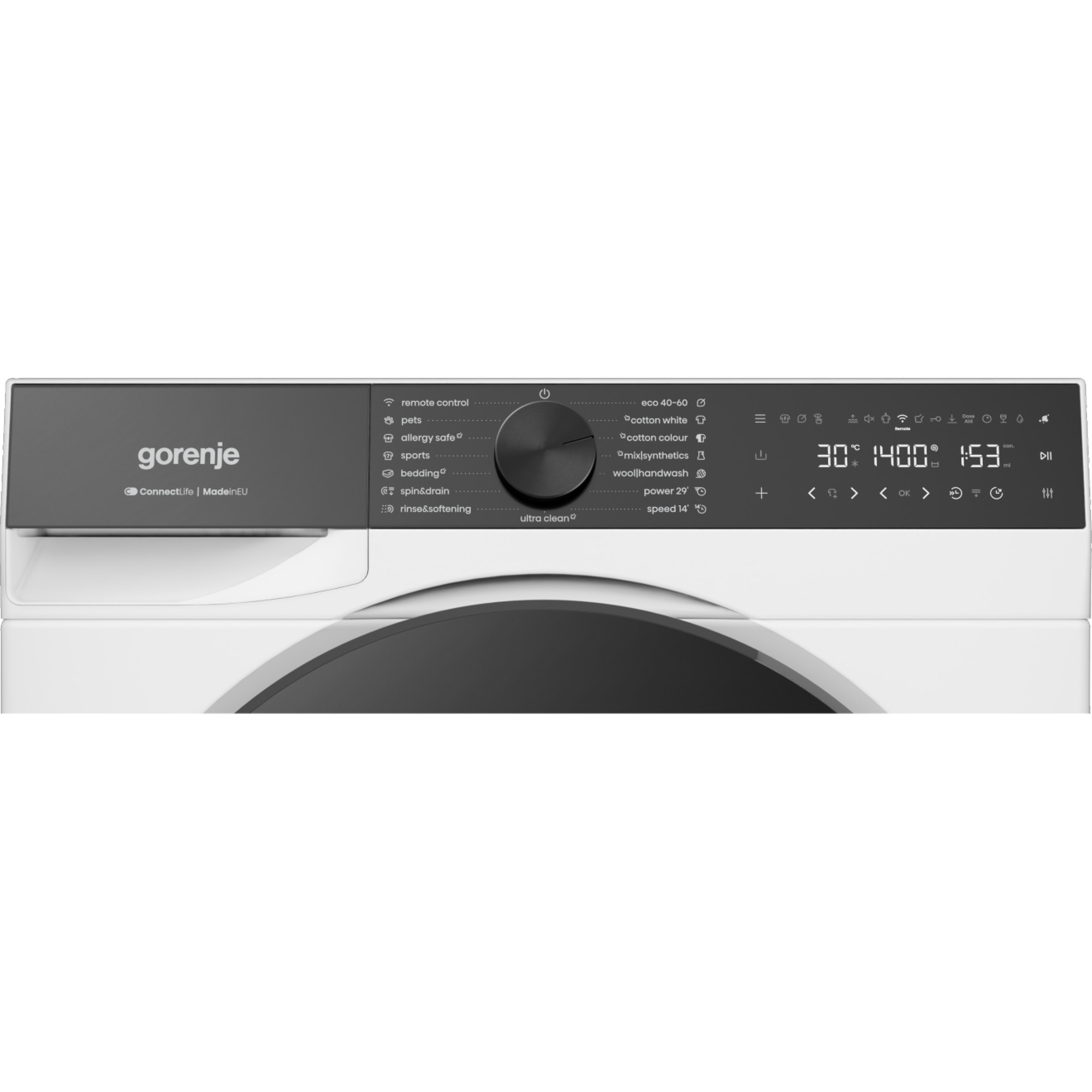 Mașină de spălat Gorenje WG694A11, Wi-Fi, 9 kg, 1400 rpm, Clasa energetică A