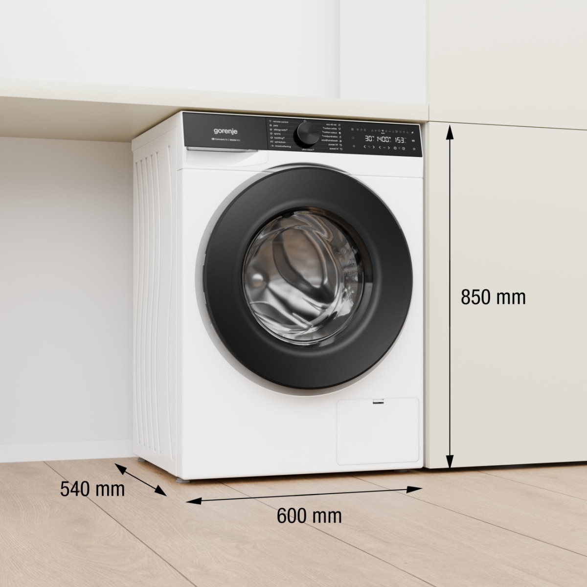 Mașină de spălat Gorenje WG694A11, Wi-Fi, 9 kg, 1400 rpm, Clasa energetică A