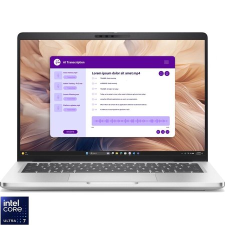 Laptop DELL 14'' Pro 14 Plus PB14250, FHD+, Procesor Intel® Core™ Ultra 7 266V (12M Cache, up to 5.00 GHz), 16GB LPDDR5X, 512GB SSD, Intel Arc 140V, Win 11 Pro, 3Y ProSupport