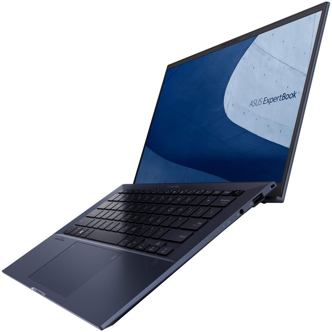 Laptop ASUS ExpertBook B9450FA-BM0993R cu procesor Intel Core i5-10310U, 14", RAM 8GB, SSD 512GB, Intel UHD Graphics, Windows 10 Pro, Star Black