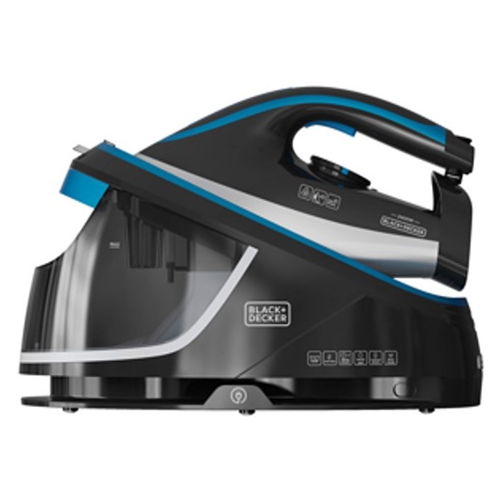 Generator de aburi Black Decker BXSS2401E, 2400W, rezervor 1,5l, ceramica, negru