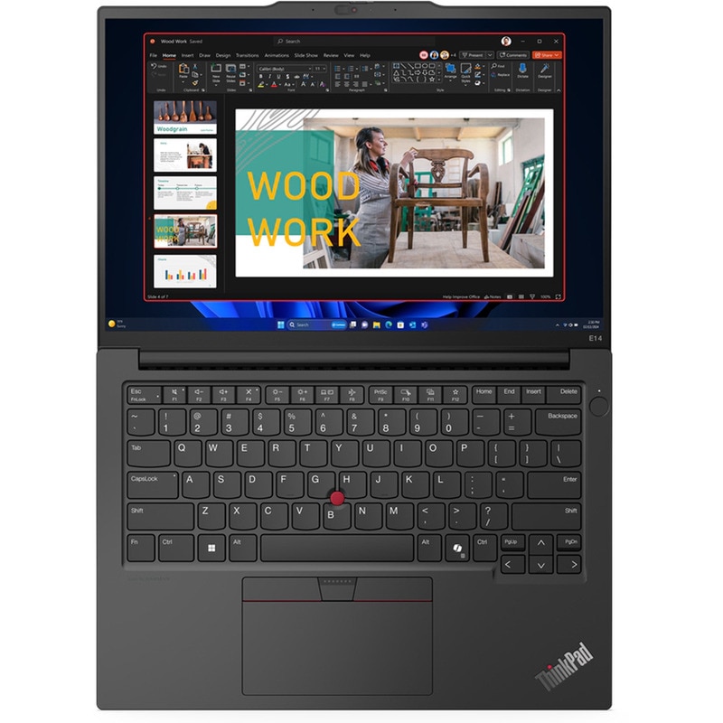 Laptop Business Lenovo ThinkPad E14 Gen 7, cu procesor Intel Core Ultra 7 255H, 14'' IPS, 16 GB DDR5, 1 TB SSD, Intel Arc 140T, Fr OS