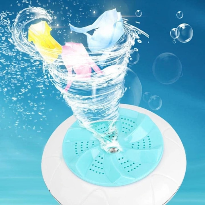 Mini masina de spalat turbo, verde, 6W, 5min, 1kg