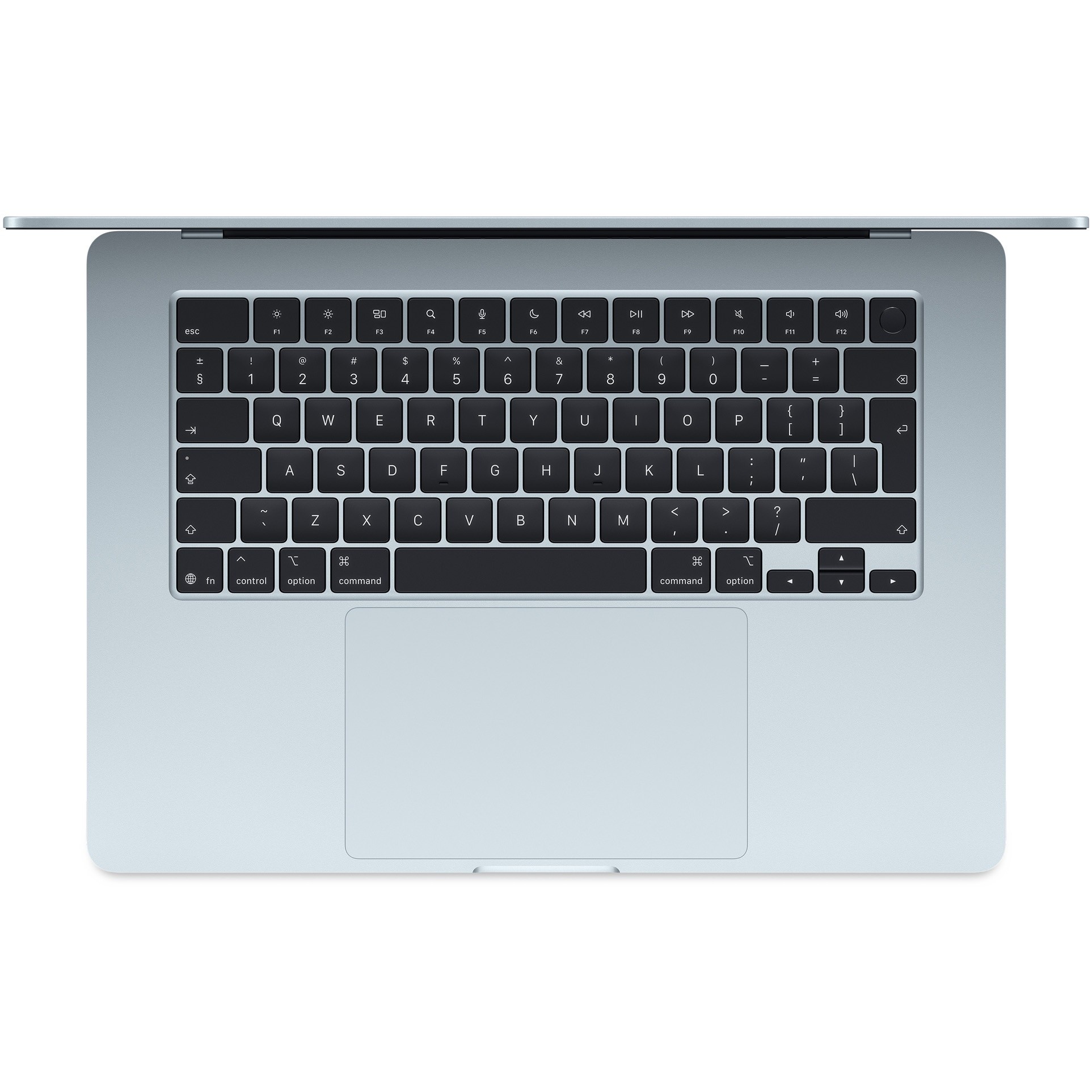 Laptop Apple MacBook Air 15.3", cu procesor Apple M4, 10 nuclee CPU si 10 nuclee GPU, 16 GB RAM, 1TB SSD, Sky Blue, Tastatura internationala