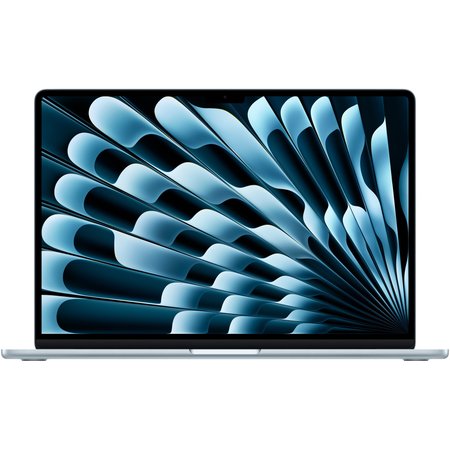 Laptop Apple MacBook Air 15.3", cu procesor Apple M4, 10 nuclee CPU si 10 nuclee GPU, 16 GB RAM, 1TB SSD, Sky Blue, Tastatura internationala