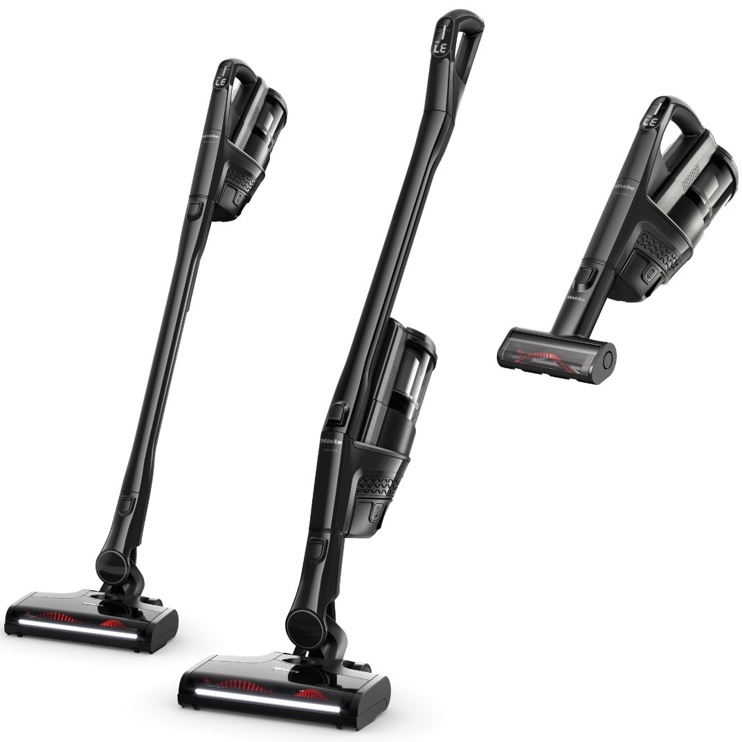 Aspirator vertical Miele Triflex HX3 Cat and Dog, 3 in 1, 25,2 V, 0,5 l, autonomie 70 min, Negru Obsidian