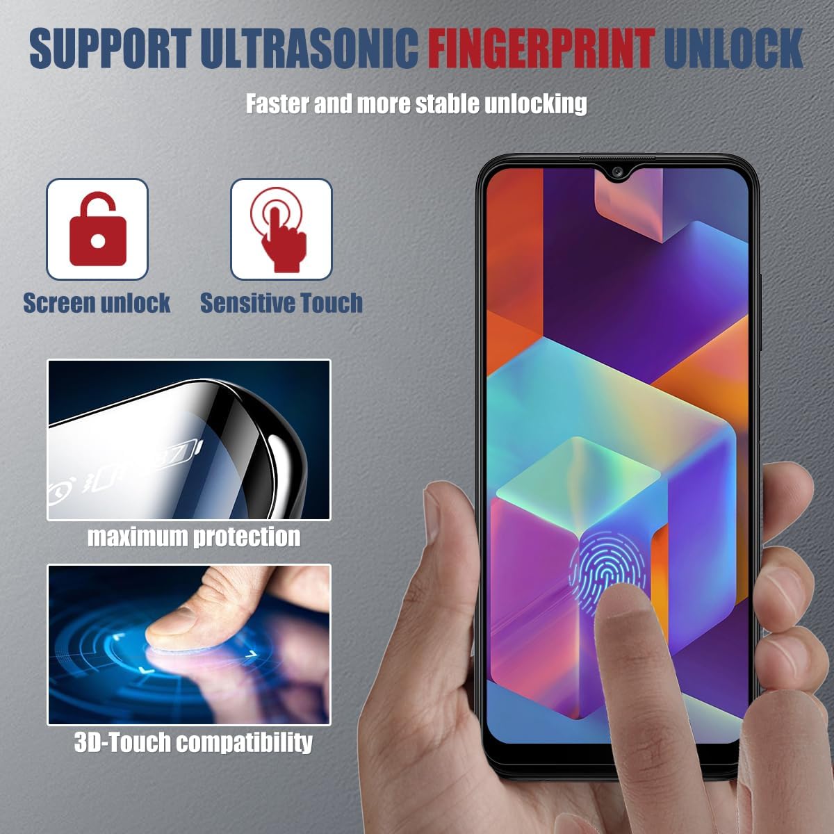 Set 5 Folie de protectie ecran exterior din sticla pentru Xiaomi Redmi 10C / 12C, Ultra HD, Anti Zgarieturi, Anti Socuri, Vanaxalife®