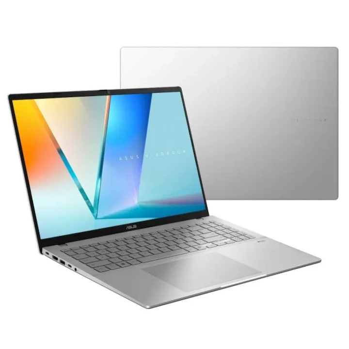 Laptop ASUS Vivobook S16 M3607GA-SH002W Ryzen AI 7 445 16inch OLED 32GB 1TB Windows 11 Home Argintiu