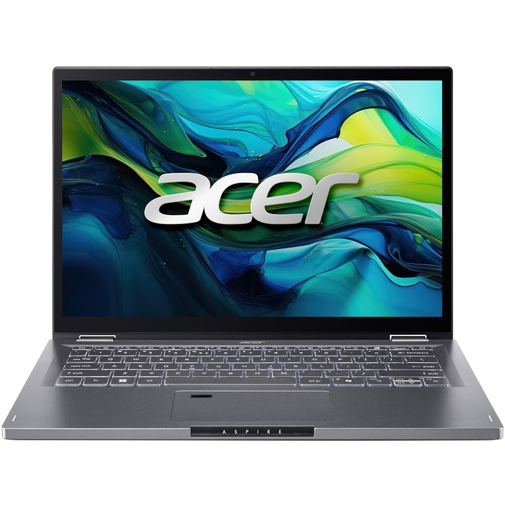 Laptop 2 in 1 ACER Aspire Spin 14 ASP14-51MTN-79TB, Intel Core 7 150U pana la 5.4GHz, 14" WUXGA Touch, 16GB, SSD 1TB, Intel Graphics, Windows 11 Home, Gri