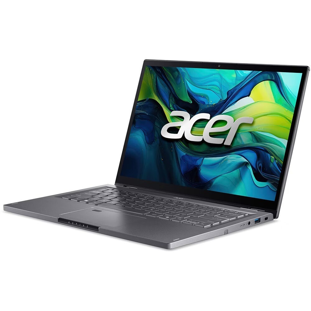 Laptop 2 in 1 ACER Aspire Spin 14 ASP14-51MTN-79TB, Intel Core 7 150U pana la 5.4GHz, 14" WUXGA Touch, 16GB, SSD 1TB, Intel Graphics, Windows 11 Home, Gri