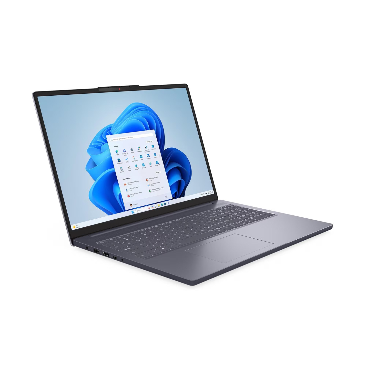 Laptop Lenovo IdeaPad Slim 3 16AHP10, 83KB002UBM, 16", AMD Ryzen 7 8840HS (8 nuclee), AMD Radeon 780M, 24GB 5600MHz (1x8GB onboard) DDR5, Gri