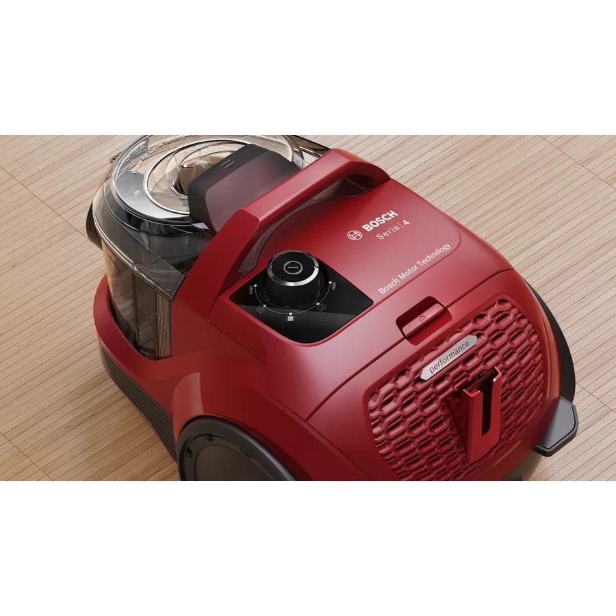 Aspirator fara sac Bosch BGC21X350, 600W, negru-rosu, 29x28.7x44.6cm