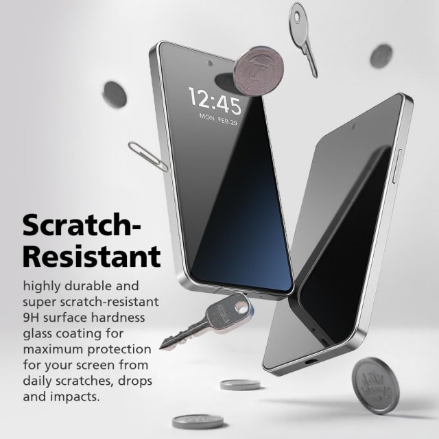 Set 2 folii protectie ecran compatibil cu Samsung Galaxy S26, sticla 9H, antispion, rezistenta zgarieturi