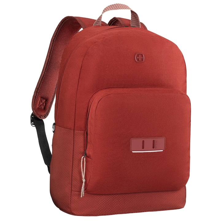 Rucsac laptop Wenger Crango 16 inch, rosu, compartiment dedicat laptopului, material reciclabil