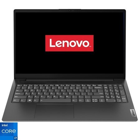 Laptop Lenovo V15 G2 ITL cu procesor Intel® Core™ i7-1165G7 pana la 4.70 GHz , 15.6", Full HD, 8GB, 512GB SSD, Intel Iris Xe Graphics, No OS, Black