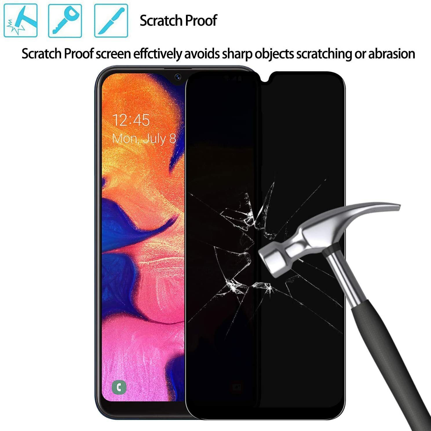 Folie Privacy Compatibila cu Samsung Galaxy A17/ A26, Full Cover, Calitate Premium