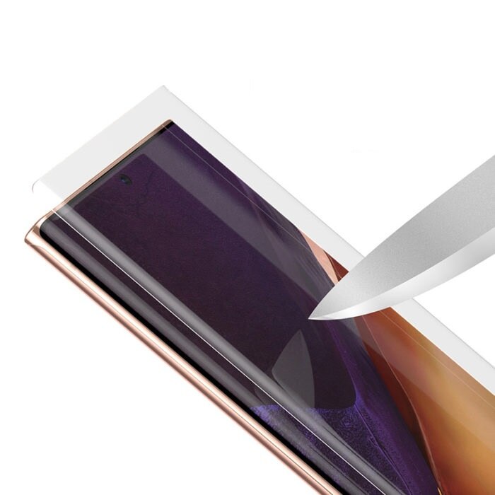 Folie Sticla protectie ecran Cu Gel Nano UV compatibila cu Samsung Galaxy NOTE 20 Ultra, full glue, lipici pe tot ecranul, PlanetPhone