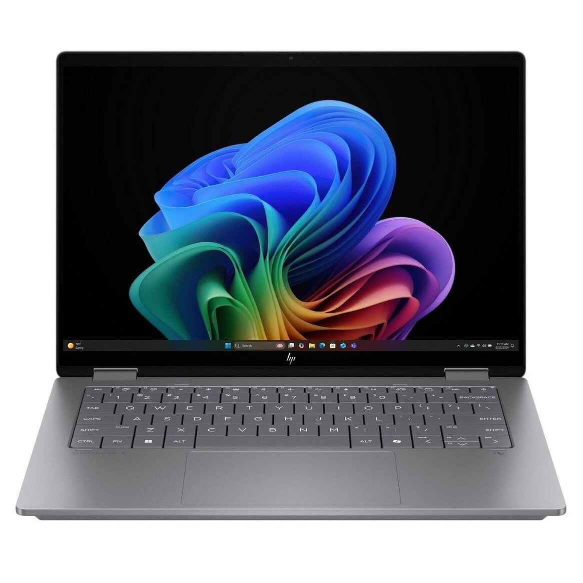 Laptop HP OmniBook X Flip 2-in-1 NG AI WUXGA 14 inch AMD Ryzen AI 7 350 24GB 1TB SSD Windows 11 Home Meteor Silver