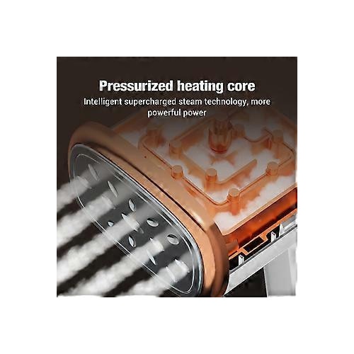 Fier de calcat cu abur portabil 1000W pliabil alb