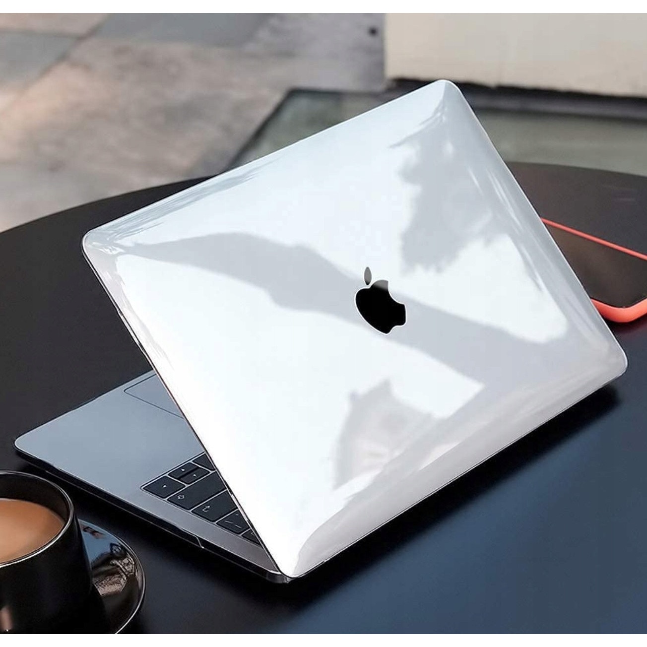 Etui pentru Laptop, EtuiTab, model pentru MacBook Air 13", roz, material poliweglan, acces facil la sloturi