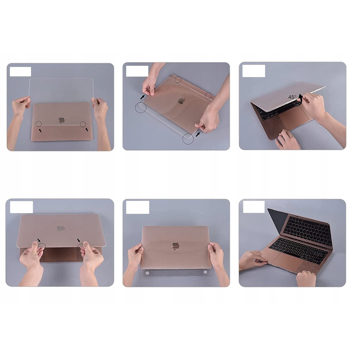 Etui pentru Laptop, EtuiTab, model pentru MacBook Air 13", roz, material poliweglan, acces facil la sloturi
