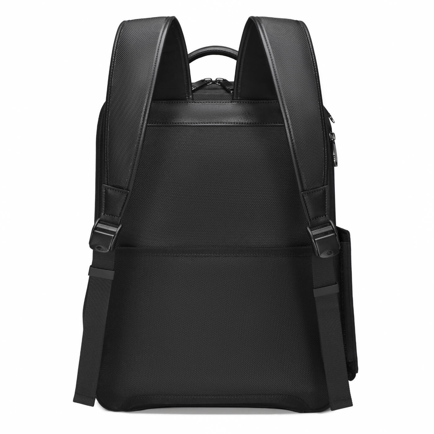 Rucsac 2v1 MYBALO Narvalo DUO, capacitate 24-27 l, pentru laptop 15,6", tableta 9", extensibil, port USB, impermeabil, negru, 42x30x18cm