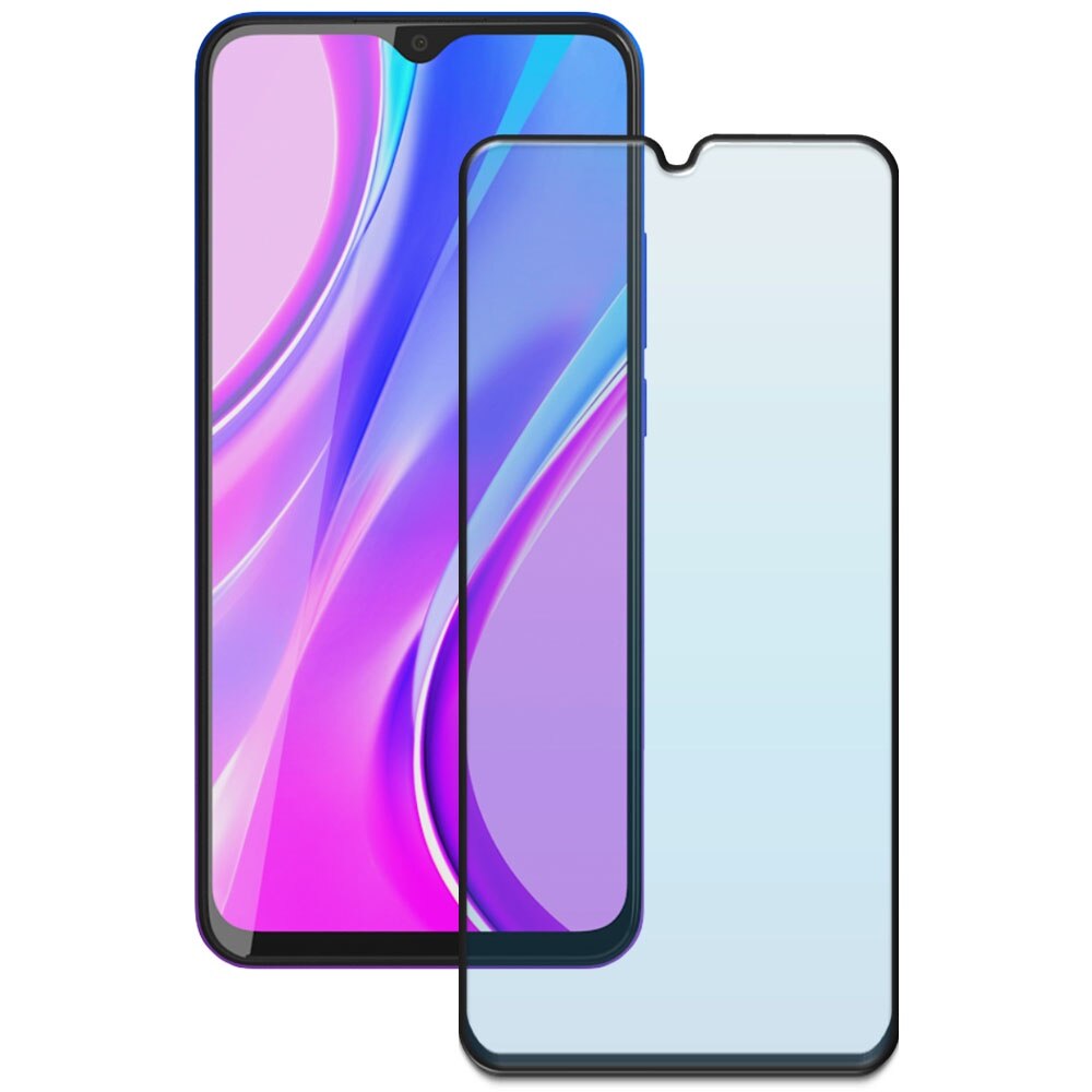 Folie din sticla securizata pentru Xiaomi Redmi 9, HAMSTERBOX Glass Shield, Protectie completa ecran, Full face, Aplicare rapida, Case Friendly, Transparenta