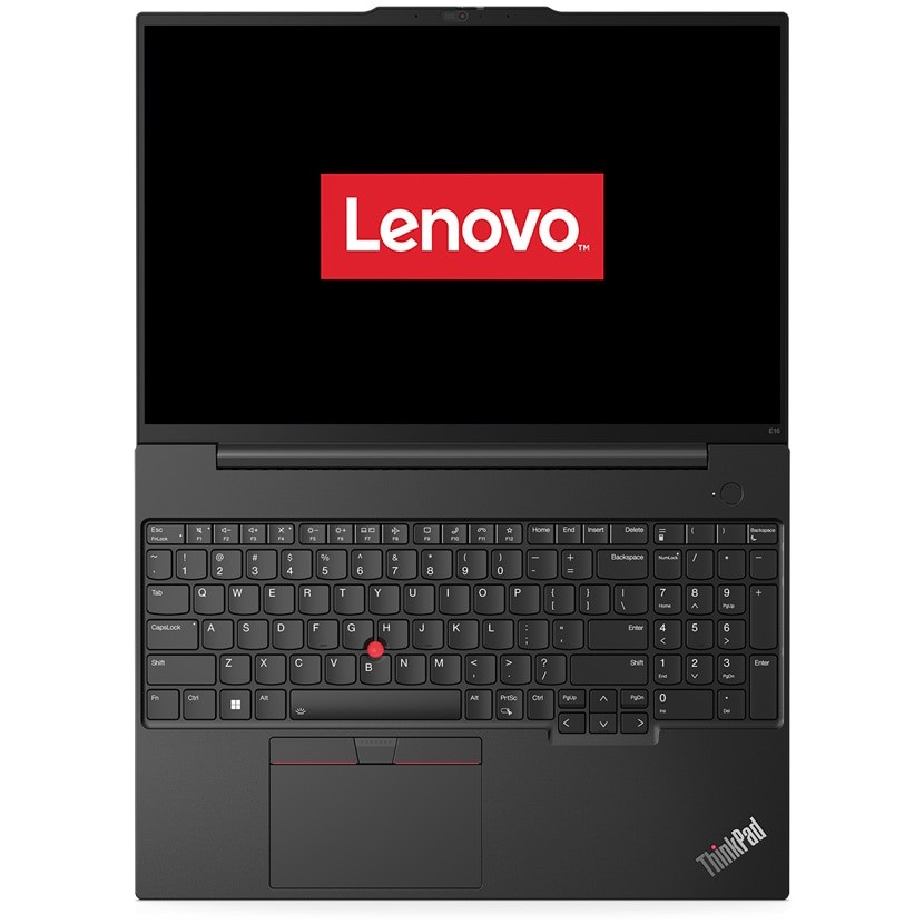 Laptop Lenovo ThinkPad E16 Gen 1 cu procesor AMD Ryzen™ 7 7730U pana la 4.5 GHz, 16", WUXGA, IPS, 24GB DDR4, 1TB SSD, AMD Radeon™ Graphics, No OS, Graphite Black