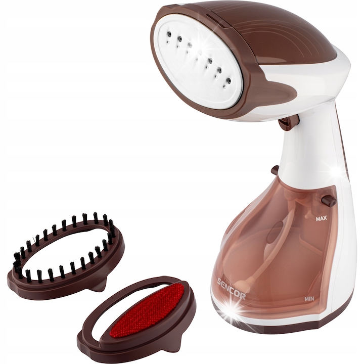 Para de aburi pentru haine (steamer) Sencor SSI 0850RS, 1200W, debit de abur 20 g/min, rezervor 260 ml, roz