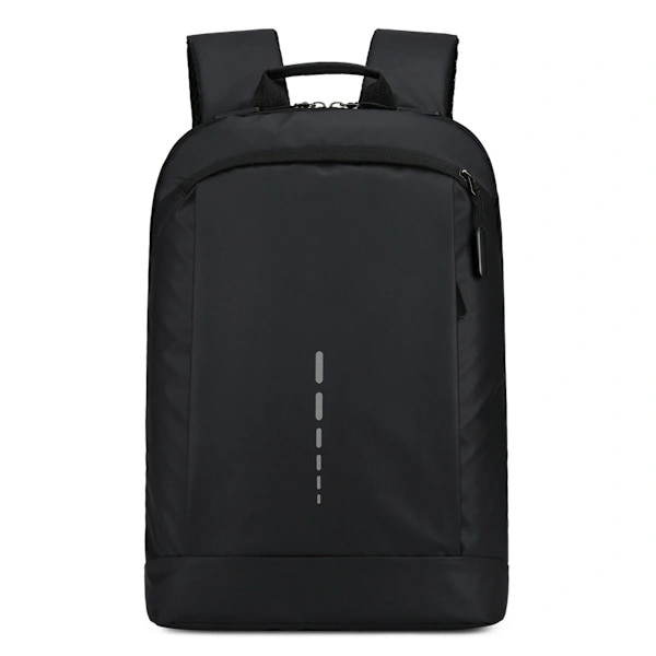Rucsac laptop 14 inch, rezistent la apa, compartiment mare, negru
